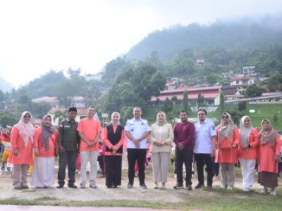 Wawako Jeffry Hibatullah Buka Senam Massal Anak PAUD se-Kota Sawahlunto