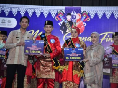 Tito Adriangga dan Athifa Alya Terpilih  sebagai Uda Uni Dita Wisata Sawahlunto 2025