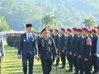Wali Kota Sawahlunto Hadiri  Upacara HUT ke 79 Bhayangkara: Tekankan Sinergi Keamanan Pembangunan Daerah