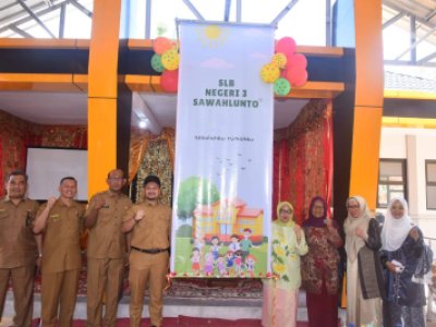 Wawako Jeffry Resmikan SLB Negeri 03 Sawahlunto di Talawi Mudiak