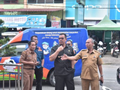 Penjabat (Pj) Wali Kota Sawahlunto Dr. Zefnihan, AP, M.Si, kunjungi  Perpustakaan Adinegoro  tinjau dan bahas rencana pengajuan proposal renovasi ke Perpusnas RI