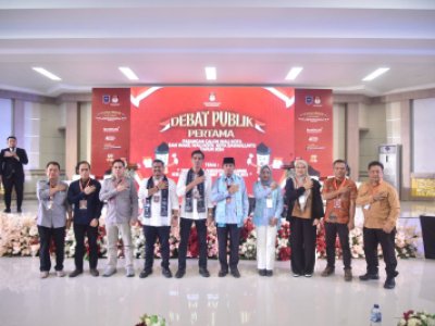 Debat Publik Pertama Paslon Cawako dan Cawawako Pilkada Kota Sawahlunto