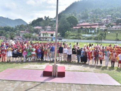 Sawahlunto Drumband Competition 2023 berlangsung lancar dan meriah di Lapangan Ombilin.