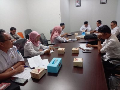 Rabu, 15 Februari 2023, Rapat Upaya Penyelesaian Tindak Lanjut Temuan BPK terkait penyelesaian kelebihan Volume pekerjaan oleh Penyedia/ Pihak ke III