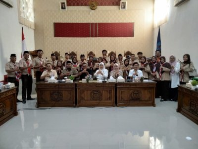 Audiensi DPRD  bersama Gerakan Pramuka Kwartir Cabang (Kwarcap) 11 Kota Sawahlunto