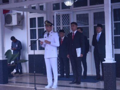 Wali Kota Sawahlunto Lepas Paskibraka HUT ke 80 RI