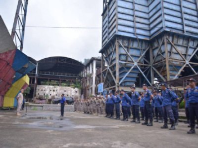 Wali Kota Sawahlunto Deri Asta Pembina Apel Gabungan Jajaran Satpol PP dan Pemadam Kebakaran