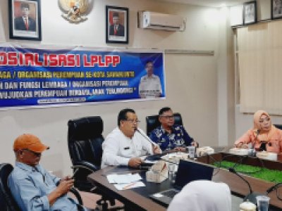 Sosialisasi LPLPP (Lembaga Penyedia Layanan Pemberdayaan Perempun) bagi Lembaga/Organisasi Pemberdayaan Perempuan di Kota Sawahlunto.