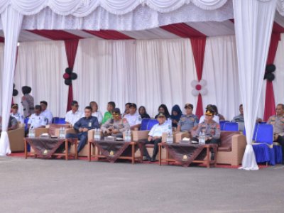 Penjabat Sekretaris Daerah Kota Sawahlunto Drs. Irzam, K. MM, ikuti kegiatan simulasi pengaman Pilkada serentak di Kandi