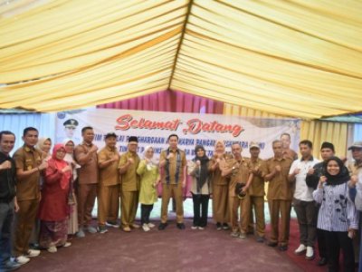 Penjabat (Pj) Wali Kota Sawahlunto Fauzan Hasan, S.STP, M.Si dampingi tim penilai penghargaan Adhikarya Pangan Nusantara (APN) Tahun 2024 Tingkat Provinsi Sumatera Barat