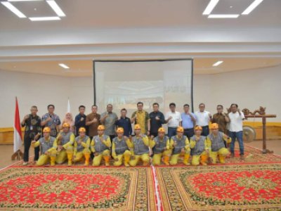 Pj. Wali Kota Sawahlunto Hadiri Pengukuhan Tim Tanggap Darurat Tambang (Mine Rescue) Sawahlunto-Sijunjung