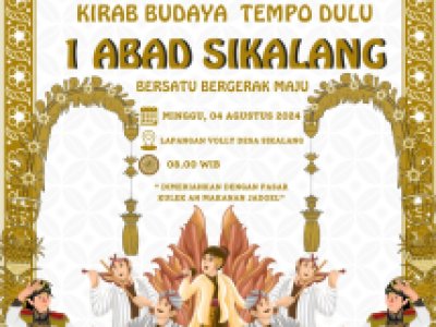 Pawai Budaya Ajang Dalam menampilkan Kearifan Lokal Desa Sikalang.