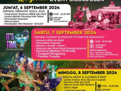 SUSUNAN ACARA SAWAHLUNTO INTERNATIONAL SONGKET SILUNGKANG CARNIVAL (SISSCa)