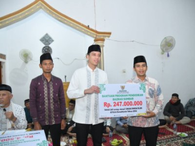 Wali Kota Sawahlunto Riyanda Putra dampingi Gubernur Sumbar Mahyeldi Ansharullah dan Tim I Safari Ramadhan Pemprov Sumbar
