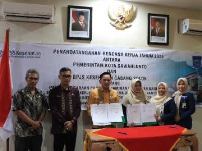 Penandatanganan  Rencana kerja Tahun 2025 antara Pemko Sawahlunto dengan BPJS Kesehatan