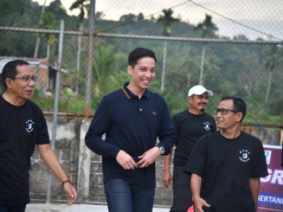 Wali Kota Sawahlunto  Buka Turnamen Bola Voli Sigaluik Raya Cup II