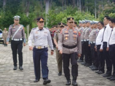 Dinas Perhubungan Kota Sawahlunto Turut Serta Dalam Apel Gelar Pasukan Operasi Zebra 2025