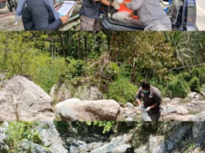 Ekspedisi Hulu dan hilir Sungai oleh UPTD Laboratorium Lingkungan DPKP2LH Sawahlunto