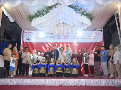 Wali Kota Sawahlunto Riyanda Putra bersama Wakil Wali Kota Jeffry Hibatullah hadiri malam puncak atau grand final  'Silungkang Mancaghi Bakaik'