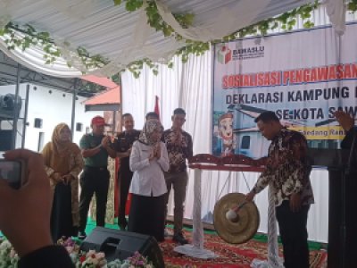 Deklarasi Kampung Pengawas Pemilu se-Kota Sawahlunto: Wujudkan Pemilu yang Partisipatif