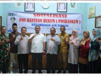 Jefri Hibatullah Buka Sosialisasi Posbankum di Kelurahan Air Dingin