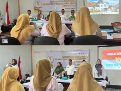 Penandatanganan Pakta Integritas dan Rapat Staf di lingkungan Dinas Sosial PMDPPA Kota Sawahlunto