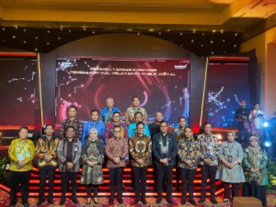 Penjabat (Pj) Wali Kota Sawahlunto Dr. Zefnihan, AP, M. Si ikuti  peresmian bersama 16 Mall Pelayanan Publik (MPP) di Jakarta