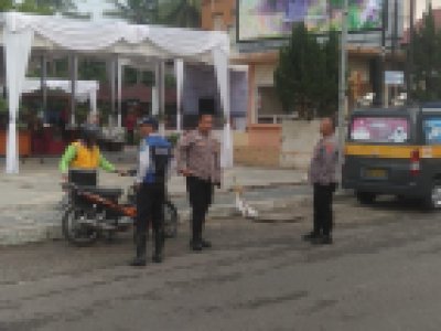 Pengamanan kunjungan Kepala Perpustakaan Nasional RI dan Duta Baca Indonesia