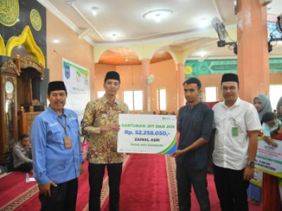 Wali Kota Dampingi BPJS Ketenagakerjaan Serahkan Santunan kepada Ahli Waris Pimpinan BAZNAS Sawahlunto