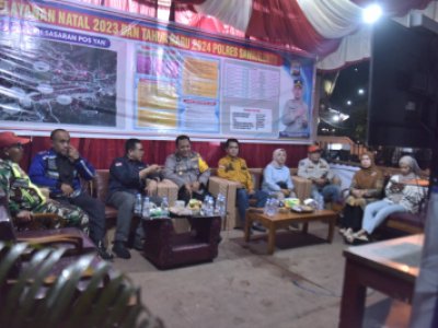 Penjabat (Pj) Wali Kota Sawahlunto Dr. Zefnihan, AP, M.Si mengikuti video conference (vidcon) Monitoring Siskamtibmas Malam Tahun Baru 2024