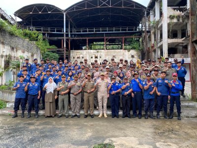Apel Gabungan Pada Satpol PP dan Damkar Kota Sawahlunto