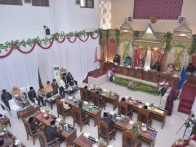 Peringati Hari Jadi ke-135, DPRD Kota Sawahlunto Gelar Sidang Paripurna