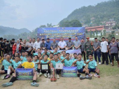 Football Tournament Kapolres Sawahlunto Cup 2023 SMA/ Sederajat  berakhir dengan hasil juara pertama SMA Negeri 1 Padang Ganting