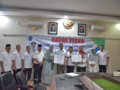 Penjabat (Pj) Wali Kota Sawahlunto Dr. Zefnihan, AP, M.Si, ikuti rapat pleno hasil verifikasi Open Defecation Free (ODF)