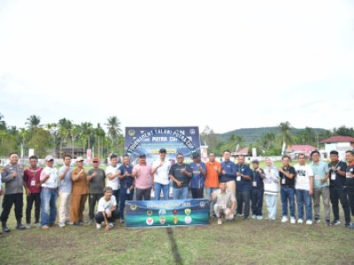 Wali Kota Buka Turnamen  Sepak Bola  Talawi  Putra Cup Tahun 2025