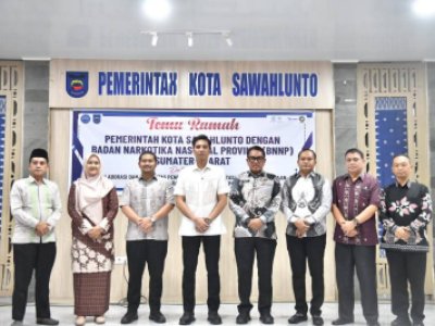 Wali Kota Sawahlunto dan BNNP  Sumbar Sinergi P4GN