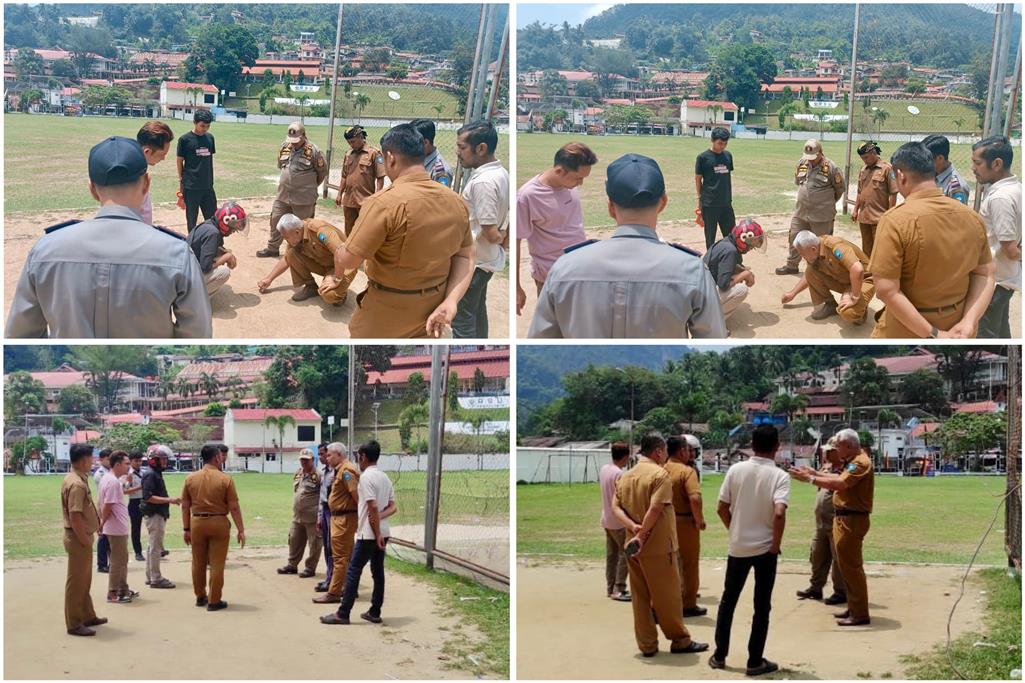 KEPALA DINAS KOPERINDAG DAN OPD TERKAIT SURVEY LOKASI PEMINDAHAN SEMENTARA PEDAGANG