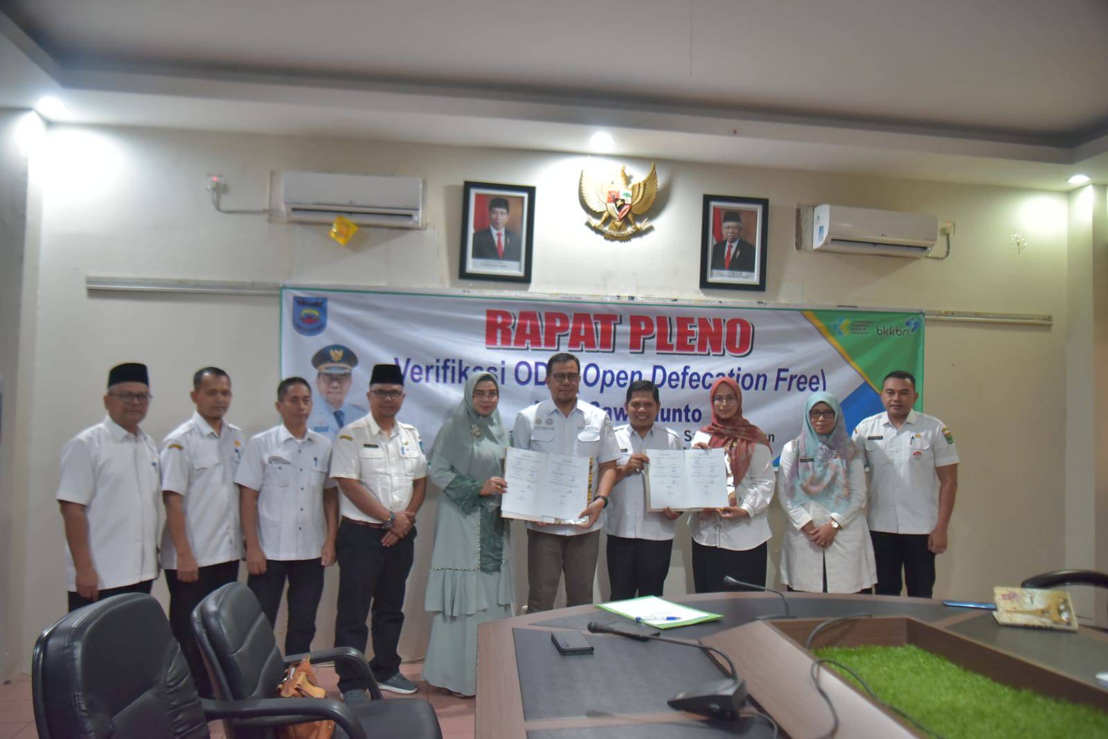 Penjabat (Pj) Wali Kota Sawahlunto Dr. Zefnihan, AP, M.Si, ikuti rapat pleno hasil verifikasi Open Defecation Free (ODF)